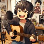遠くから
