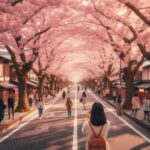 遠くから